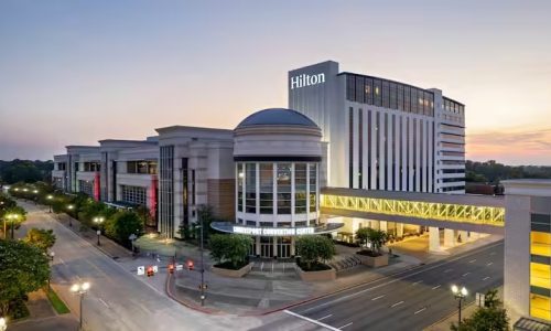 hilton-shreveport-exterior-dusk